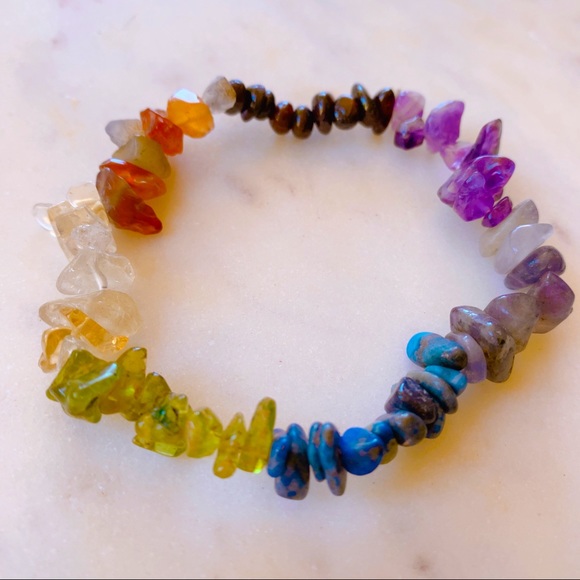 Nordstrom Jewelry - Quartz stretch bracelet rainbow gemstone Nordstrom